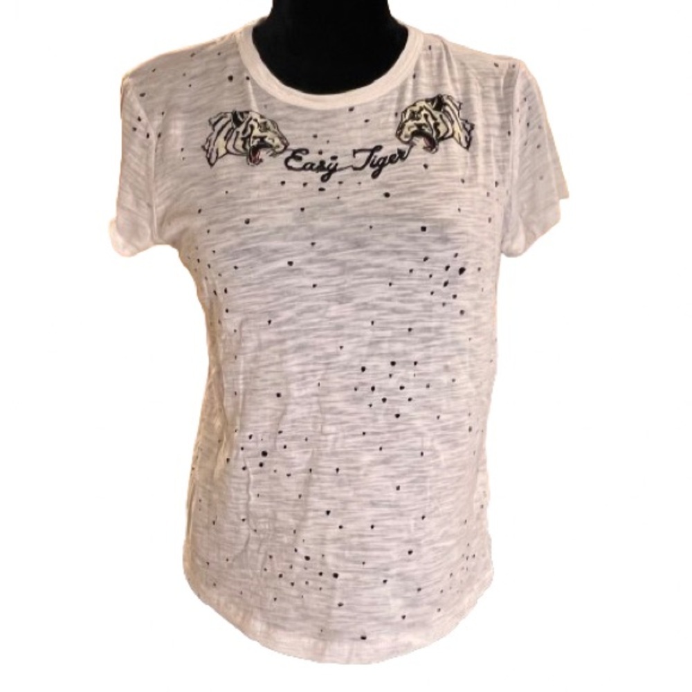 Modish Rebel Tiger Burnout Short Sleeve T-shirt